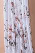 White Striped Floral Print Sleeveless Maxi Dress With Pocket